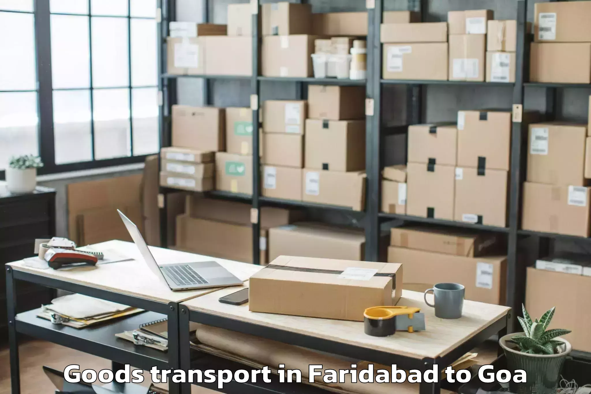 Trusted Faridabad to Bandora Goods Transport